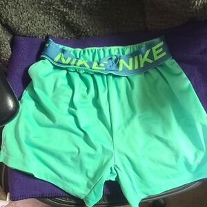 Nike Women's Green Athletic Shorts